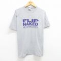 ヘインズ 00s 半袖Tシャツ FLIP NAKED グレー L | 古着