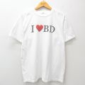 00s 半袖Tシャツ ハート ホワイト L | 古着