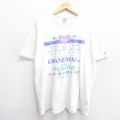 90s 半袖Tシャツ 花 ホワイト XL | 古着