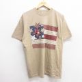 90s 半袖Tシャツ 星条旗 ベージュ L | 古着