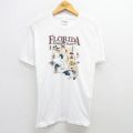 ヘインズ 00s 半袖Tシャツ フロリダ地図 ホワイト L | 古着