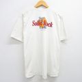フルーツオブザルーム 00s 半袖Tシャツ Solid Rock 生成り XL | 古着