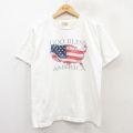 90s 半袖Tシャツ 星条旗 ホワイト M | 古着