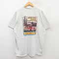 フルーツオブザルーム 00s 半袖Tシャツ 消防署 グレー XL | 古着