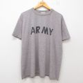 90s 半袖Tシャツ ARMY グレー XL | 古着