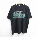 XL★古着 半袖 ビンテージ Tシャツ メンズ 90年代 90s MLB コロラドスプリングススカイソックス コットン クルーネック 黒 ブラック メジャーリーグ ベースボール 野球 25jun03 中古