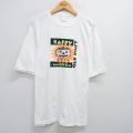 【50%OFF】XL★古着 オールドネイビー OLD NAVY 半袖 ビンテージ Tシャツ メンズ 90年代 90s ハロウィン ジャックオーランタン 大きいサイズ クルーネック 白 ホワイト 25jun03 中古