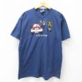 00s 半袖Tシャツ Life is crap ネイビー XL | 古着