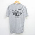 フルーツオブザルーム 00s 半袖Tシャツ CAPTAIN グレー XL | 古着