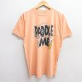 90s 半袖Tシャツ PADDLE ME オレンジ M | 古着