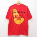 90s 半袖Tシャツ MOUNT GAY レッド XL | 古着