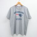 00s 半袖Tシャツ NFL ニューイングランドペイトリオッツ グレー XL | 古着