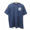 リー 90s 半袖Tシャツ 消防署 ネイビー XL | 古着