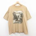 00s 半袖Tシャツ 鳥 ベージュ XL | 古着
