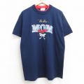 90s 半袖Tシャツ MOM バラ ネイビー L | 古着
