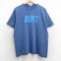 ナイキ 90s 半袖Tシャツ ビッグロゴ ネイビー L | 古着