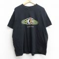 ヘインズ 00s 半袖Tシャツ 月太陽 ブラック XL | 古着
