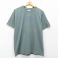 00s 半袖Tシャツ ヨガ グリーン L | 古着