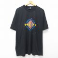 ヘインズ 90s 半袖Tシャツ 音符 ブラック XL | 古着