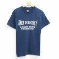 90s 半袖Tシャツ UNION DEMOCRACY ネイビー L | 古着