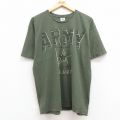 00s 半袖Tシャツ ミリタリー グリーン XL | 古着
