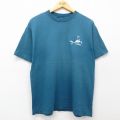 90s 半袖Tシャツ サメ ハワイ ネイビー L | 古着