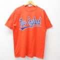 ラッセル 00s 半袖Tシャツ new england オレンジ XL | 古着