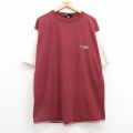 PRO 90s 半袖Tシャツ ツートンカラー バーガンディ XL | 古着