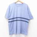 XL★古着 ギャップ GAP 半袖 ビンテージ Tシャツ メンズ 90年代 90s 大きいサイズ コットン クルーネック USA製 薄紫 パープル 【spe】 25jul11 中古