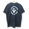 XL★古着 半袖 ビンテージ Tシャツ メンズ 00年代 00s 犬 DOG PUB コットン クルーネック 黒 ブラック 25jul11 中古