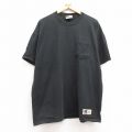 XL★古着 ラッセル 半袖 ビンテージ Tシャツ メンズ 00年代 00s 無地 胸ポケット付き 大きいサイズ コットン クルーネック 黒 ブラック 【spe】 25jul11 中古