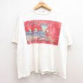 80s 半袖Tシャツ 汽車 ホワイト XL | 古着