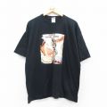 XL★古着 半袖 ビンテージ ロック バンド Tシャツ メンズ 00年代 00s マウンテン 大きいサイズ コットン クルーネック 黒 ブラック 【spe】 25jul11 中古