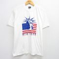 00s 半袖Tシャツ 自由の女神 ホワイト XL | 古着