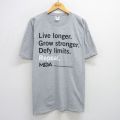 フルーツオブザルーム 00s 半袖Tシャツ Repeat MDA グレー XL | 古着