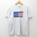ヘインズ 90s 半袖Tシャツ 星条旗 グレー L | 古着