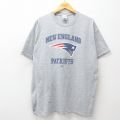 リーボック 00s 半袖Tシャツ NFL ニューイングランドペイトリオッツ グレー XL | 古着