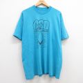90s 半袖Tシャツ サメ ボート ライトブルー XL | 古着