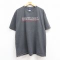 XL★古着 ジャンスポーツ 半袖 ビンテージ Tシャツ メンズ 00年代 00s コロンビア COLUMBIA 大学 大きいサイズ コットン クルーネック 濃グレー 霜降り 25jul16 中古