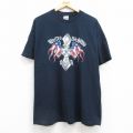 00s 半袖Tシャツ ワシ星条旗 ネイビー XL | 古着