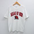 L★古着 半袖 ビンテージ Tシャツ メンズ 00年代 00s マイアミレッドホークス オハイオ コットン クルーネック 白 ホワイト 25jul17 中古