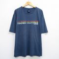 トミーヒルフィガー 90s 半袖Tシャツ ビッグロゴ ネイビー XL | 古着