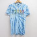 S★古着 半袖 ビンテージ Tシャツ メンズ 00年代 00s ドラゴン コットン クルーネック 薄紺他 ネイビー ブリーチ加工 25jul24 中古