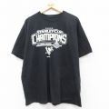 XL★古着 リーボック REEBOK 半袖 ビンテージ Tシャツ メンズ 00年代 00s NHL ピッツバーグペンギンズ クレイグアダムス マットクック 大きいサイズ コットン クルーネック 黒 ブラック アイスホッケー 25jul24 中古