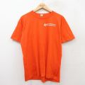 L★古着 スクリーンスターズ 半袖 ビンテージ Tシャツ メンズ 80年代 80s アイオワ デパートメント クルーネック USA製 オレンジ 25jul24 中古