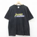 オールバニ 00s 半袖Tシャツ バレーボール犬 ブラック XL | 古着