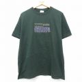L★古着 半袖 ビンテージ Tシャツ メンズ 00年代 00s GRANDPA 刺繍 コットン クルーネック 緑 グリーン 25jul24 中古