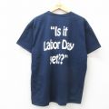 00s 半袖Tシャツ Labor Pay ネイビー XL | 古着