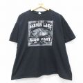 00s 半袖Tシャツ DARIEN LAKEプリント ブラック XL | 古着