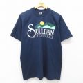 L★古着 フルーツオブザルーム 半袖 ビンテージ Tシャツ メンズ 00年代 00s SULLIVAN クルーネック 紺 ネイビー 25jul19 中古